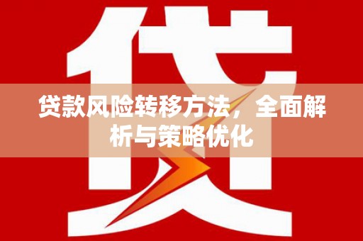 东引贷款风险转移方法，全面解析与策略优化