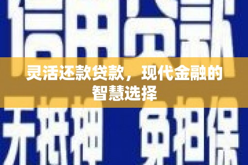 任丘灵活还款贷款，现代金融的智慧选择