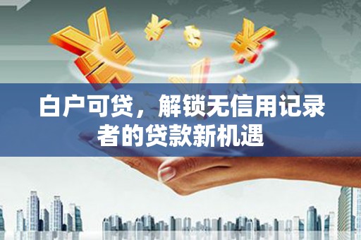文安白户可贷，解锁无信用记录者的贷款新机遇