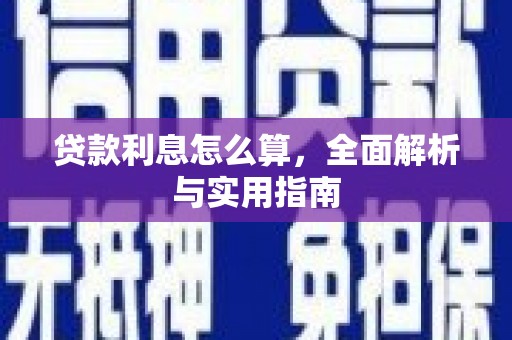林西贷款利息怎么算，全面解析与实用指南