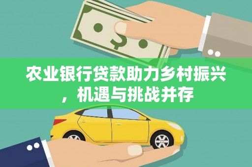 陵城农业银行贷款助力乡村振兴，机遇与挑战并存