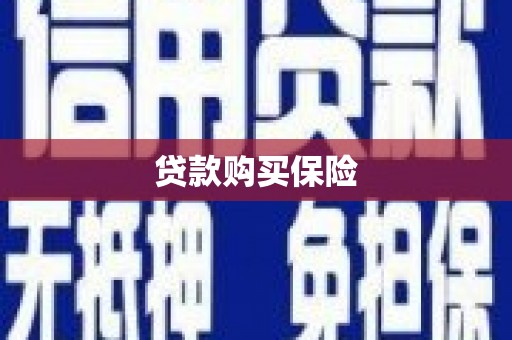 天河贷款购买保险