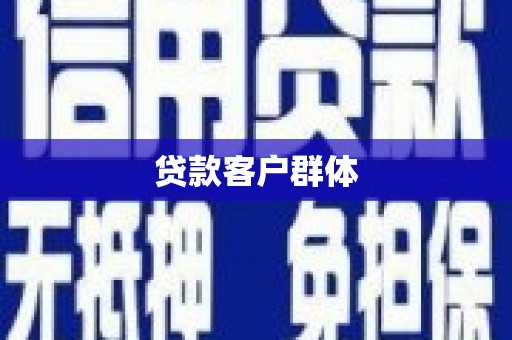 绥滨贷款客户群体